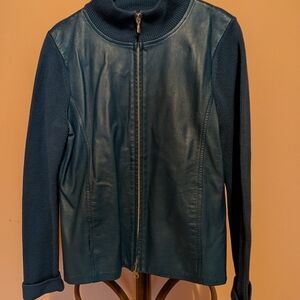 Pendleton Women's Teal Leather Jacket